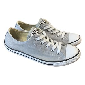Converse All Star Low Top Gray Sneakers Size 7